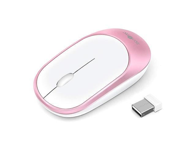 Slim Wireless Mouse ZCOONE Computer Mouse 24G Silent Click Cordless Optical Mice with USB Receiver for Laptop MacBook Desktop PC Notebook