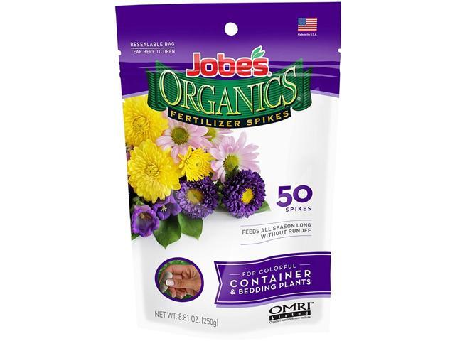 Jobes Organics Container & Bedding Plant Fertilizer Spikes 50 Spikes