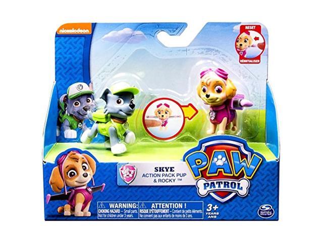 Paw Patrol Action Pack Pup Skye & Rocky Figure Set