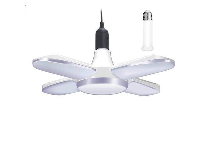 LED Basement Lights6000LM 60W Led Garage Lights LED Shop Light Deformable LED Light Bulbs Garage Ceiling Lighting Workshop Light for Garage