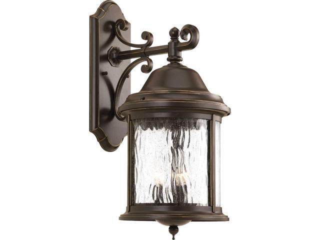 Progress Lighting P5651-20 Traditional Three Light Large Wall Lantern from Ashmore Collection Dark Finish Antique Bronze