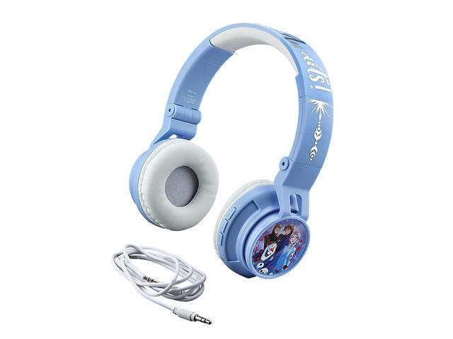 eKids Disney Frozen 2 Wireless Bluetooth Portable Kids Headphones with Microphone Anna & Elsa Volume Reduced to Protect Hearing Stream Disney