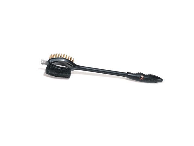 Outset QP44 Long Plastic Grill Brush with Pad and Scraper