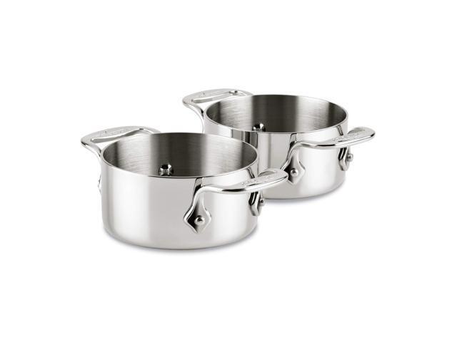 All-Clad 59914 Stainless Steel Dishwasher Safe 05-Quart Soup / Souffle Ramekins Cookware Set 2-Piece Silver