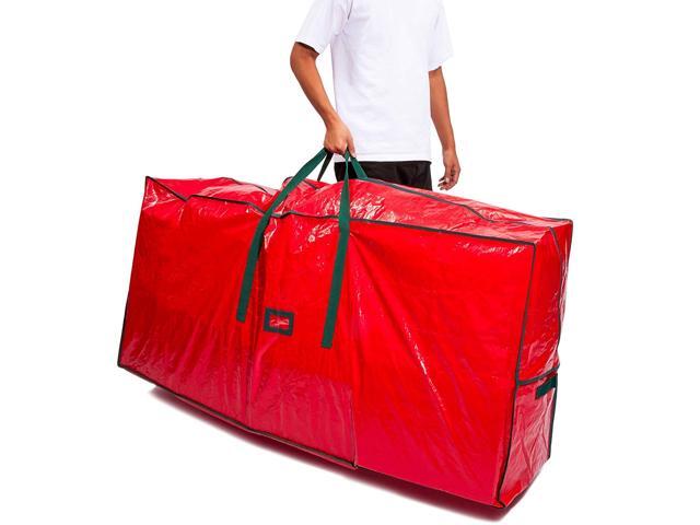 Juvale Large 9 Foot Artificial Christmas Tree Storage Bag with Handles (Red)