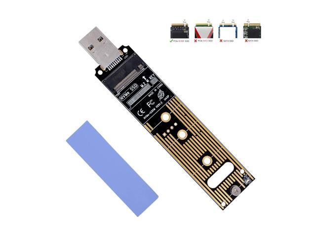 NVMe to USB Adapter M2 SSD to USB 31 Type A Card M2 PCIe Based M Key Hard Drive Converter Reader as Portable SSD 10 Gbps USB 31 Gen 2 Bridge