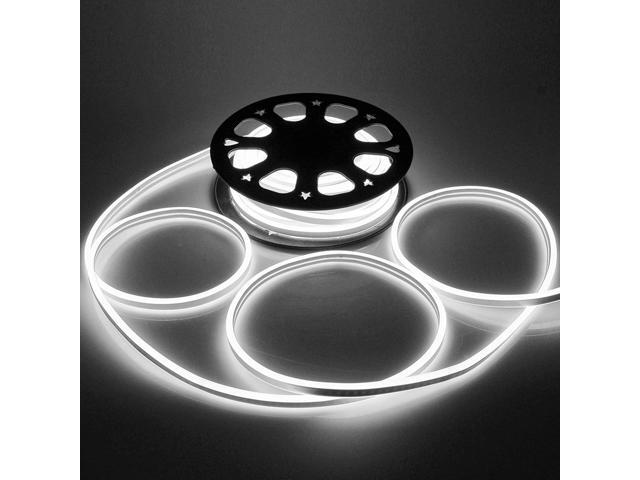 Yescom 50ft Double Sided SMD2835 1800pcs LED Flexible Neon Stripe Light Cool White Decor Lighting