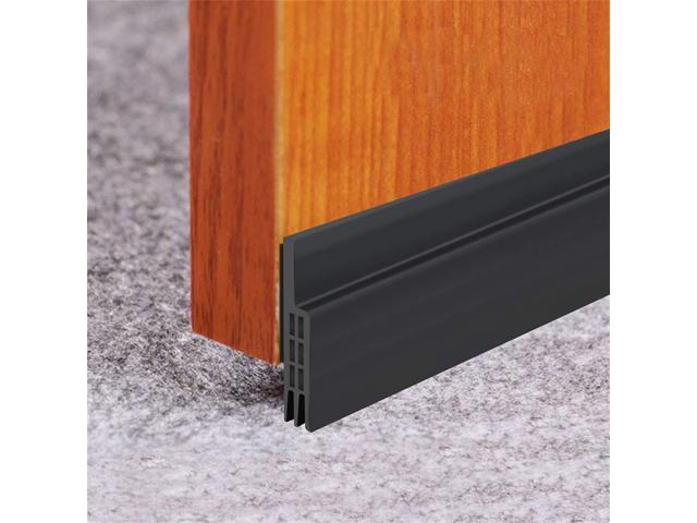 Door Draft Stopper Self Adhesive Strong Under Door Silicone Sweep Weather Stripping Insulation Draft Noise Dustproof Door Bottom Seal Strip2'
