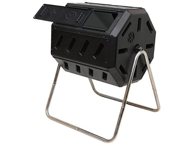 FCMP Outdoor IM4000 Tumbling Composter 37 gallon Black