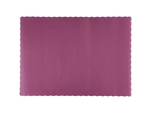 Hoffmaster 310524 Paper Placemat 13-1/2' Length x 9-1/2' Width Scalloped Edge Burgundy (Case of 1000)