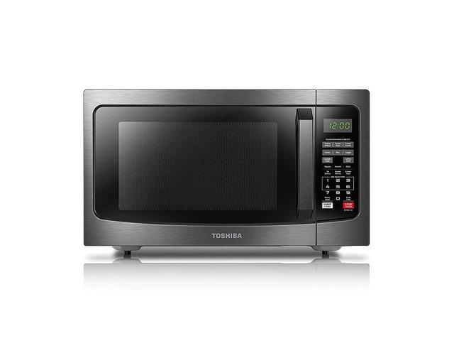 Toshiba EM131A5C-BS Microwave Oven with Smart Sensor Easy Clean Interior ECO Mode and Sound On/Off 12 Cu ft Black Stainless Steel