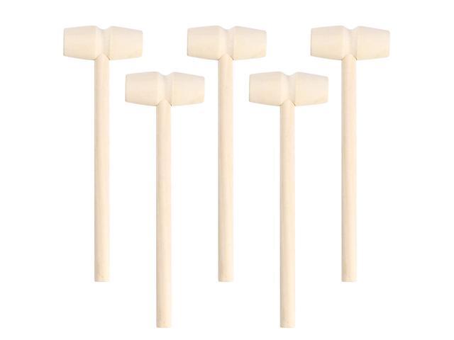 Toyvian 20pcs Mini Wooden Hammer Mallet Pounding Toy Cute Beating Gavel Toys for Boys Girls