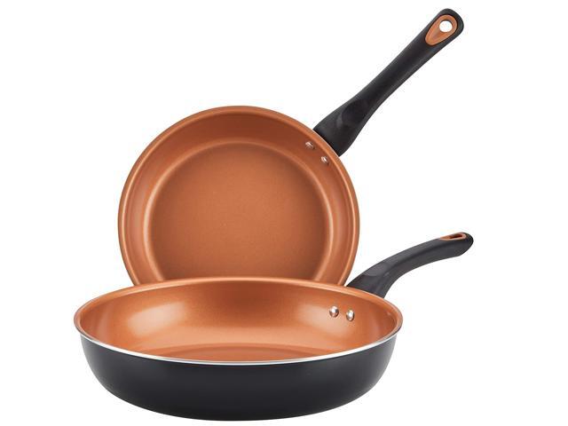 Farberware Glide Nonstick Frying Pan Set / Fry Pan Set / Skillet Set - 925 Inch and 1125 Inch Black