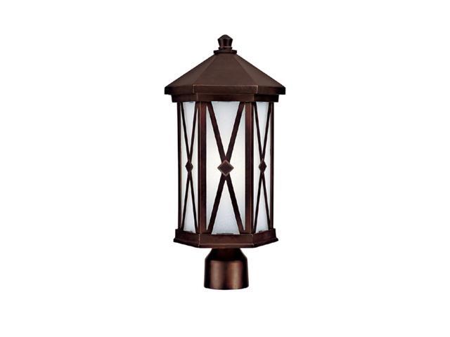 Capital Lighting 9876BB-GU Outdoor Fixture with Frosted Seeded Glass Shades Burnished Bronze Finish