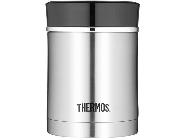 Thermos Stainless Steel Insulated Travel Food Jar With Lid 16 Ounce Black