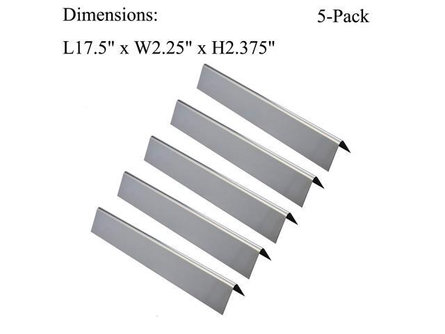 GasSaf 175 inch Flavorizer Bar Replacement for Weber 7620Genesis 300 E310 S310 E330 EP-330 Series Grill Set of 5-Pack 304 Stainless Steel