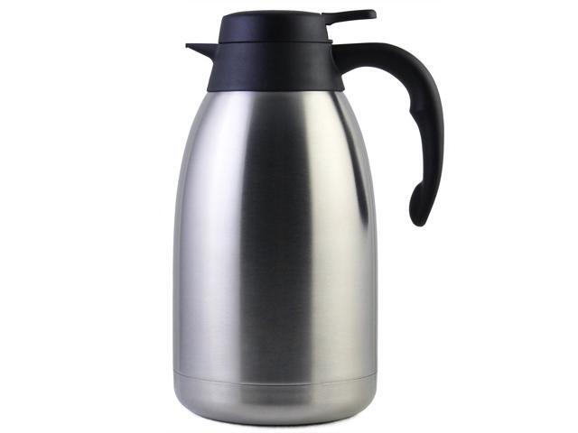 68 Oz Stainless Steel Thermal Coffee Carafe/Double Walled Vacuum Flask / 12 Hour Heat Retention / 2 Liter Tea Water and Coffee Dispenser by Cresimo