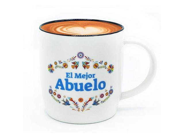 Triple Gifffted El Mejor Abuelo Coffee Mug in Spanish Latino Best Grandpa in The World Gifts Regalo Dia Del Padre Birthday and Christmas Taza