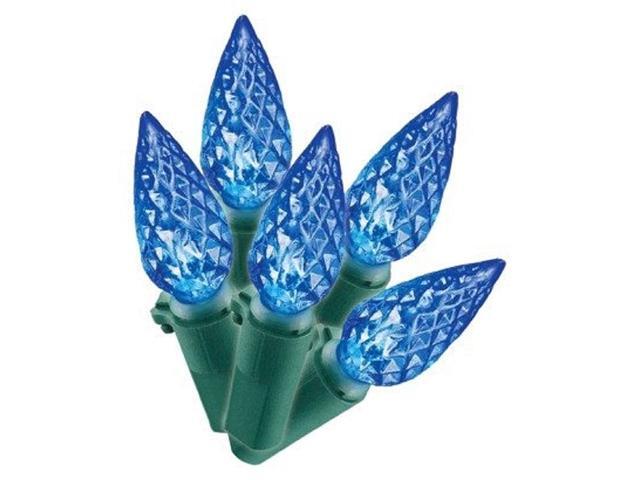 Philips 60ct Blue LED Faceted C6 String Lights