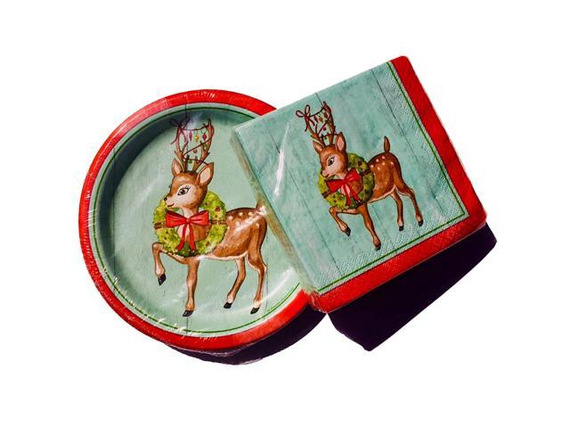 deer paper plates