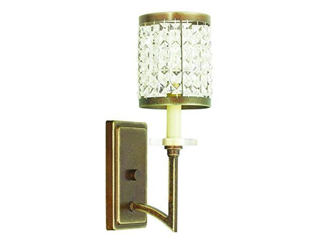 Livex Lighting 50561-64 Gramercy 1-Light Wall Sconce Hand Painted Palacial Bronze