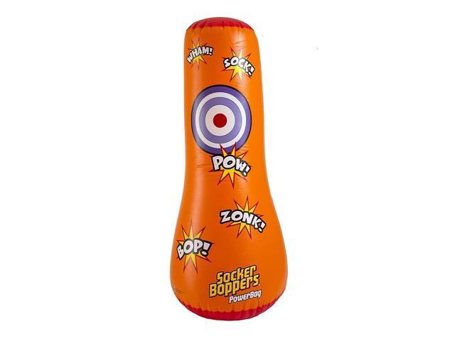 Big Time Toys Socker Bopper Power Bag Standing Inflatable Punching Bag for Kids