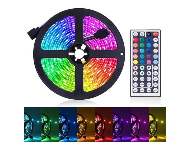 LED Strip Lights 164ft RGB LED Light Strip 5050 LED Tape Lights Color Changing LED Rope Lights with Remote for Home Lighting Kitchen Bed