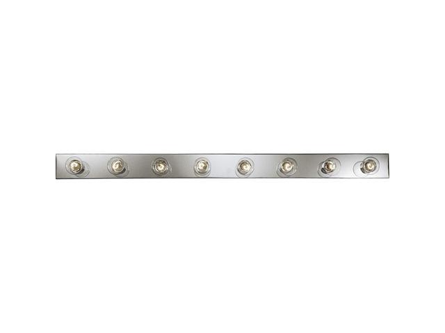Progress Lighting P3118-15 Traditional Eight Light Bath Strip from Broadway Collection Finish 60-Inch Width x 4-1/4-Inch Height Polished Chrome