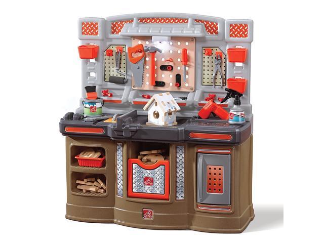 Step2 Big Builders Pro Workshop Kids Toolbench Orange