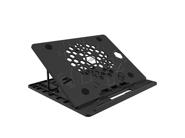 AICHESON Portable Laptop Stand Adjustable Height 116 LB Ergonomic Ventilated Computer Stands Compatible with Apple MacBook X5 Black