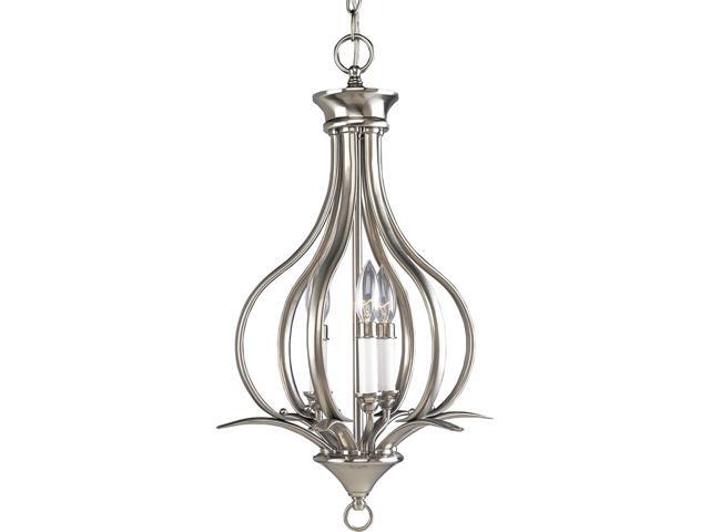 Progress Lighting P3807-09 3-Light Hall and Foyer Fixture Brushed Nickel