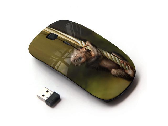 KOOLmouse [ Optical 24G Wireless Mouse ] [ Monkey Green Nature Cute Baby Forest ]