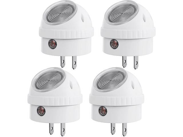 DEWENWILS Plug in Night Light with Light Sensor 360° Rotation Warm White LED 4