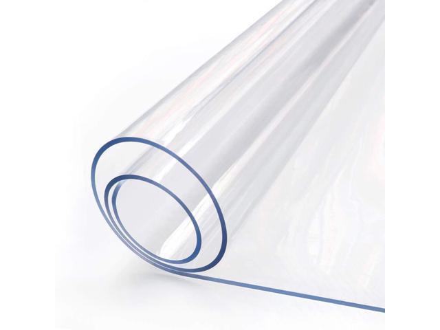 42 x 54 Inch Clear Plastic Dining Table Protector Tablecloth Desk Pad Mat Wooden
