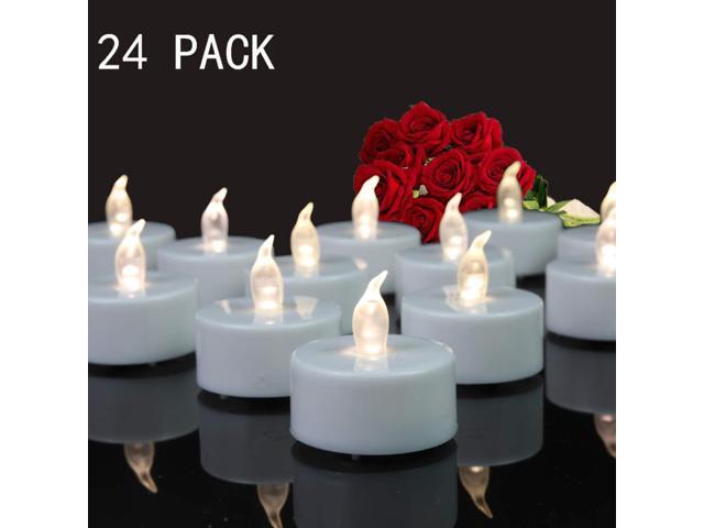Tappovaly Tea Lights24 Pack Flameless LED Candles Battery Operated Tea lights C