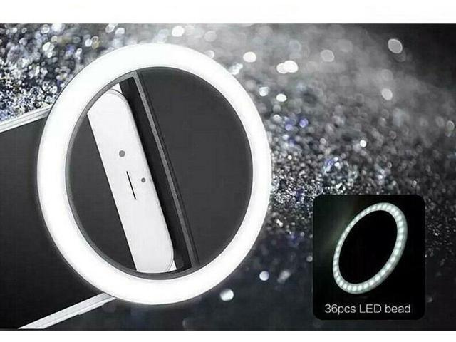 3 Level Brightness Selfie Ring Portable Light Clip On