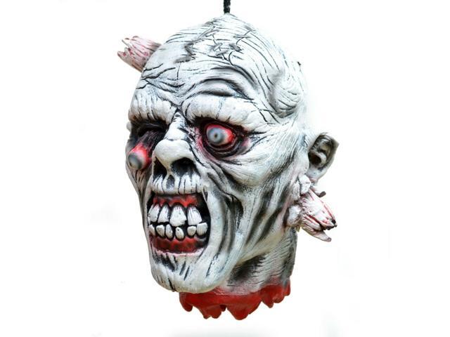 Scary Halloween Props Life Size Walking Dead Zombie Rotting Corpse Severed Head