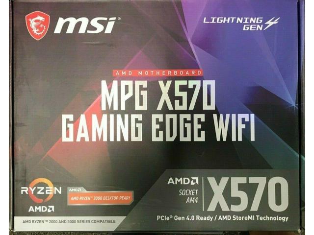MSI - MPG X570 - GAMING EDGE WIFI Desktop Motherboard - AMD Chipset - Socket AM4