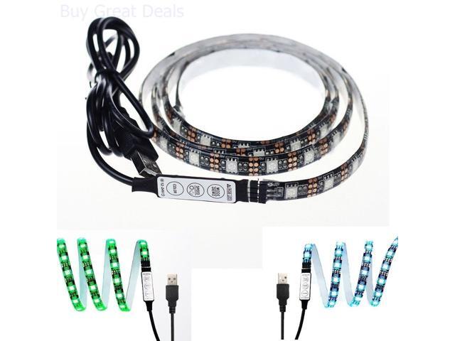 Gaming Computer Desk LED Lights Office Home Lighting Kit Remote Control Set New