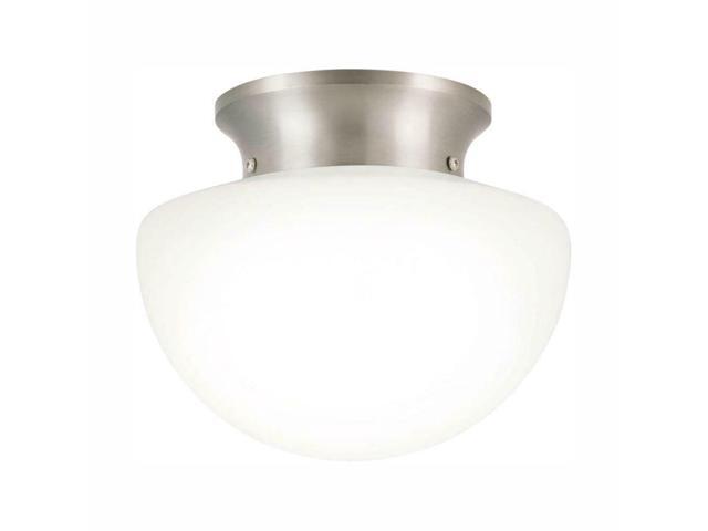 Commercial Electric 8' 15W Brushed Nickel Raindrop Integrated LED Flush Mount