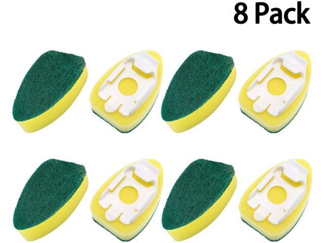 8 Pack Dish Wand Refills Sponge Heads Brush Sponge Refill Sponge Pads for Kitch
