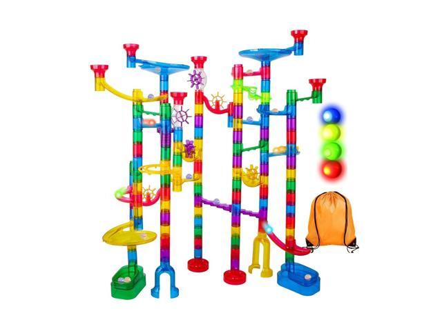 Marble Run Sets for Kids - 142Pcs Marble Race Track Marble Maze Madness Game