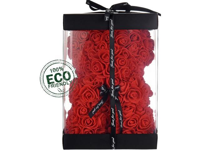 ArtIFicial Rose Bear red - Rose Teddy Bear Rose Bears for Valentines Rose Bear T