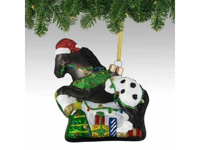 Appy Holidays Glass Painted Pony Ornament