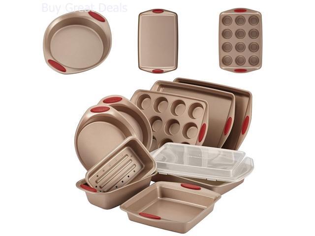 10 Piece Nonstick Cookware Set Bakeware Oven Pots Pans Kitchen New