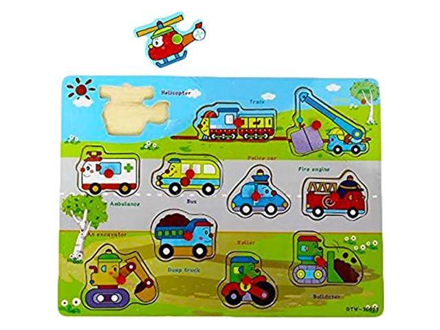 wooden vehicle puzzle