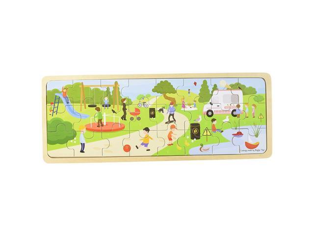 Bigjigs Toys in The Park Puzzle - Tray Puzzle Multicolored