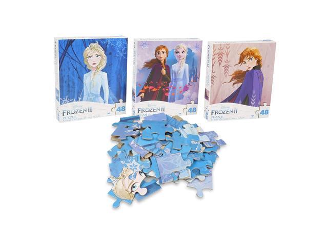 Disney Frozen 2 - Princesses Anna and Elsa 48 Piece Puzzles (Set of 3 Puzzles)