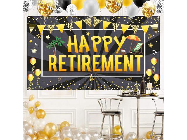 HAPPY RETIRMENT BANNER 1 PC OVER 5 FEET LONG FREE DELIVERY!