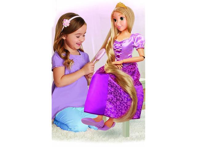 Disney Princess Rapunzel 32' Playdate My Size Articulated Doll Comes with Brush to Comb Her Long Golden Locks Movie Inspired Purple Dress